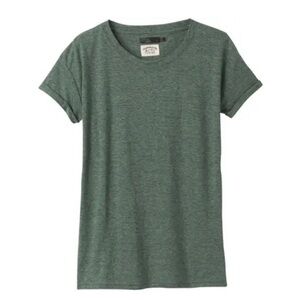 Prana Cozy Up Short Sleeve Tee - Green, M